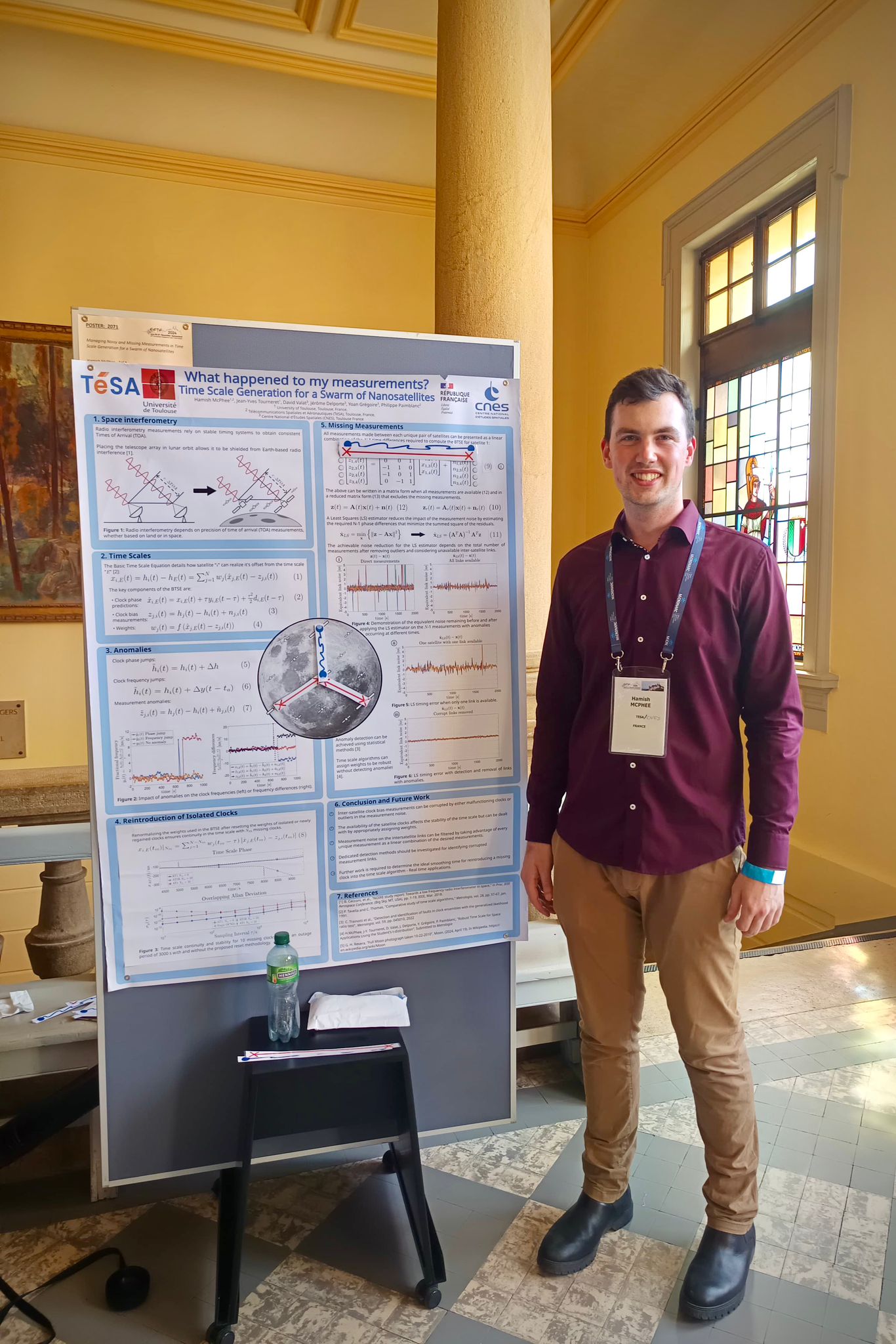 Presenting the poster at EFTF 2024